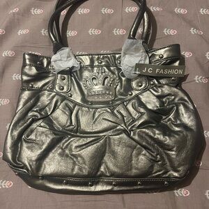 Silver Crown Shoulder Bag